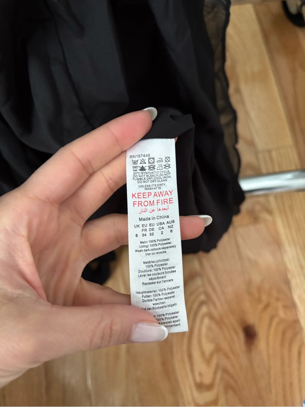 NWT PrettyLittleThing Tall Black One Shoulder Ruffle Maxi Dress Formal Evening - Picture 13 of 13